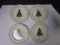 4 Formalities Plates by Baum Bros. Holly Creamware Collection