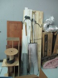 Large Misc. Wood, Hardware, Flexible Ducts, Insulation, Sheperd Hooks and More