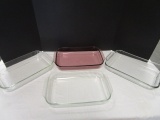 4 Glass Baking Dishes - 3 Pyrex, and 1 Anchor Hocking