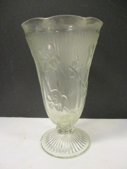 Iris and Herringbone Vase