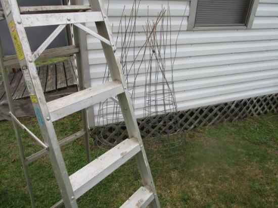 6' Step Ladder & Tomato Cages