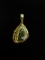 14k Gold Gemstone pendant