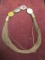 Retired Silpada Multi Strand Necklace w/ Sterling Silver Toggle Clasp