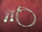 Retired Silpada Sterling Silver Beaded Bracelet & Matching Earrings