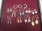 10 Pair of Silver & Gemstone Earrings & Moon Pendant