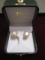 14k Gold Mother of Pearl Earrings