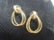 14k Gold Double Hoop Earrings