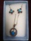 Sterling Silver Turquoise Necklace & Earring Set