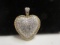 14k Gold Diamond Heart Pendant