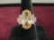 Sterling Silver Vermeil Ring w/ CZ Stones