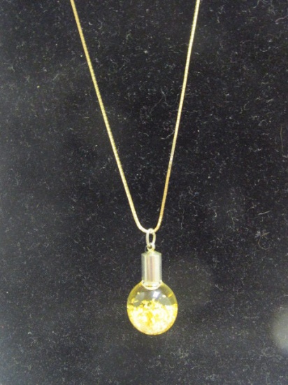 14k Gold 24"  Chain w/ Pendant