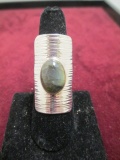 Sterling Silver Ring w/ Cabochon Stone