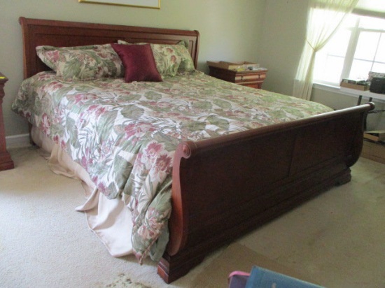 King Size Bed Headboard, Footboard, and Frame