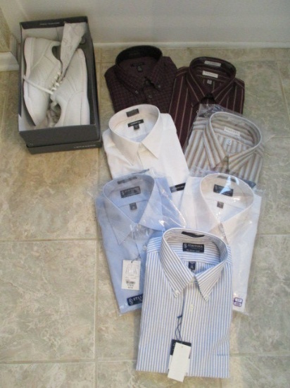 Seven New Men's Shirts and New Rockport Sneakers