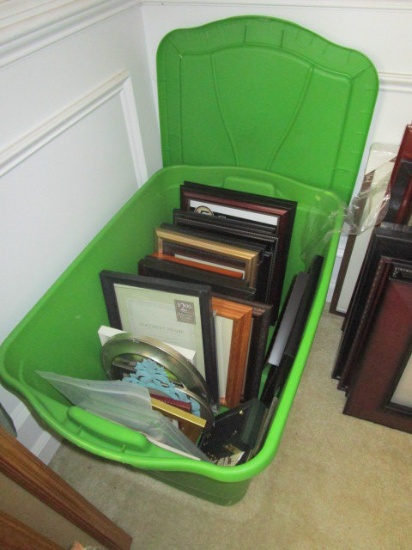 Large Tote of Various Size Frames