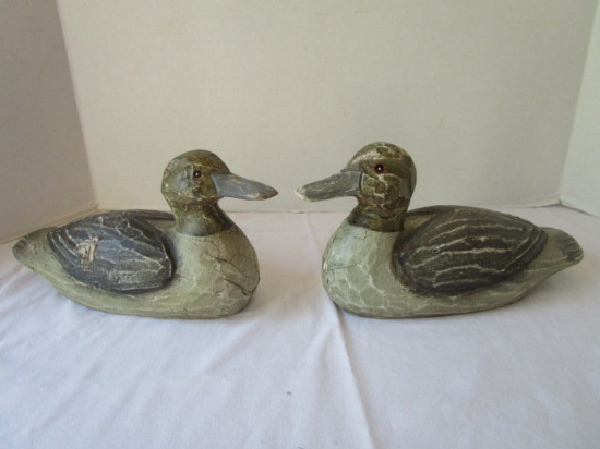 Pair of Wooden Duck Decoys