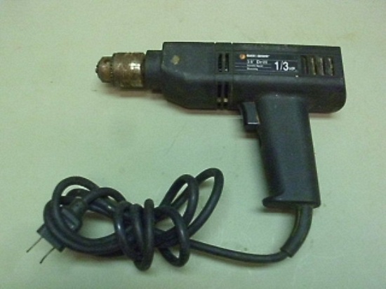 Black & Decker 3/8" Variable Speed Electric Drill