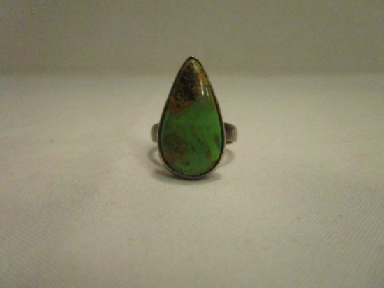 Southwestern Green Sterling Ring