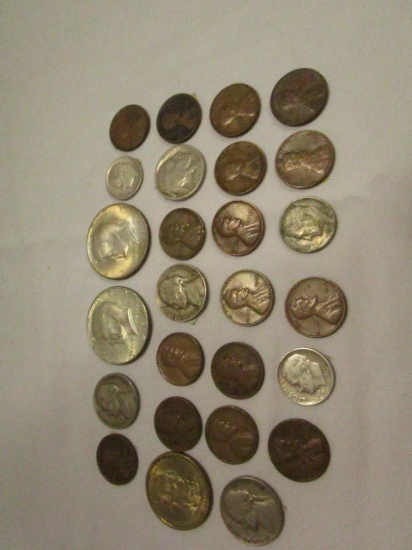 1965 & 1968 Kennedy Half Dollar, Misc. Coins