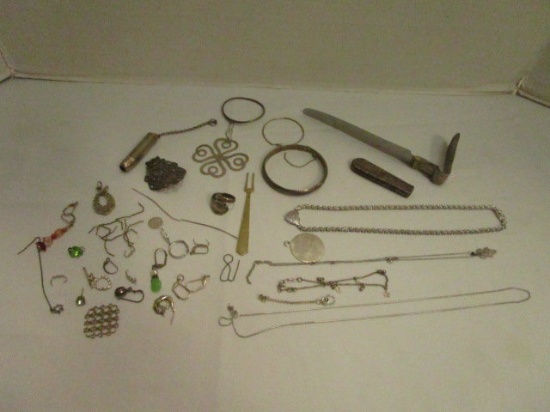 Jewelry Pieces Misc. (Some Sterling)