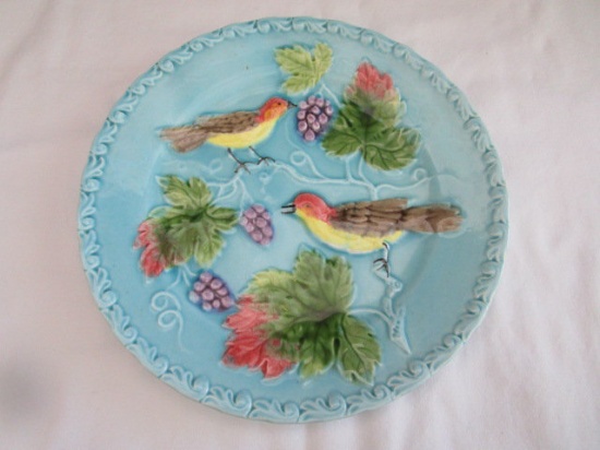 Majolica Bird Plate