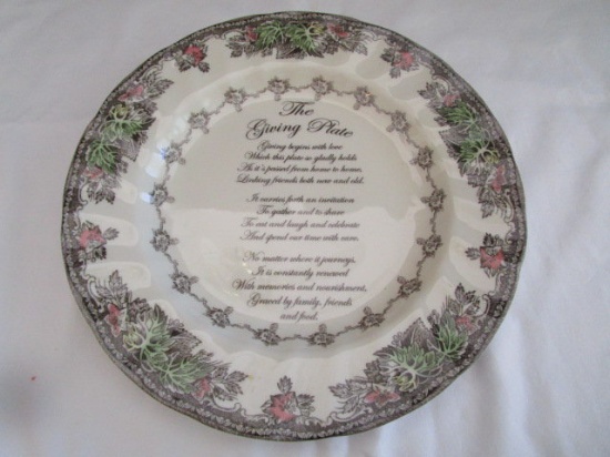 Johnson Bros. "The Giving Plate"