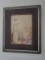 Framed Victorian Print of Lady and Cherub