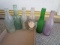 Six Vintage Soda Pop Bottles