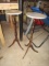 2 Marble Top Plant Stands
