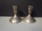 Pair of Towle Weighted Candleholders