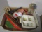 Vintage Baby Dish and Toys - Boat, Elephant, Hand Puppet, Toy Gun, etc.