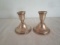 Pair Presiner Sterling Weighted Candlesticks