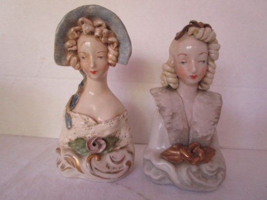 Pair of Marked Vintage Victorian Ladies