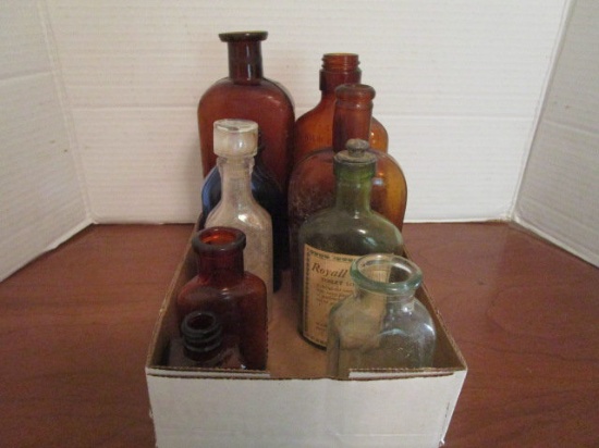 Vintage Bottles - Gordon's, California Fig Syrup, Fellows & Co. Chemists, St. John's, N. B. etc.