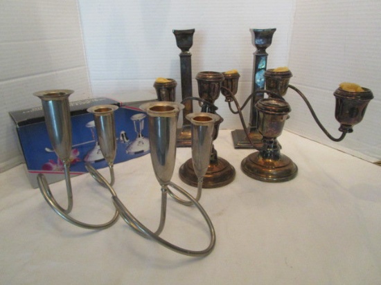 Silverplate Candlesticks