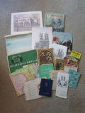 Maps, Travel Books, Governor's Mansion Picture signed by Carroll and Iris Campbell, etc.