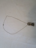 Sterling Silver Bellbottoms Pendant on Chain
