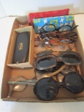 Vintage Eyeglasses and Sunglasses, Three Cases