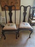 Pair of Needlework Upholstered Chairs