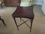 Antique Side Table with Slide Out Shelf
