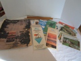 Maps Vintage, Postcards, Travel Books, Road Atlas