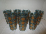 7 Culver Gold and Blue Glasses