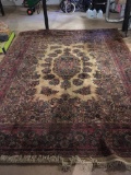 Wool and Cotton Floral Rug