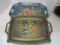 Two Hand Painted Tole Trays