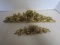 Two Gold Floral Wall Plaques