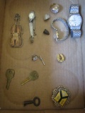 Men's Ring, Seiko Watch, Ladies' Gruen and Pennard Watches, Cub Scout Pin, etc.