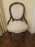 Antique Chair with Upholstered Seat and Back