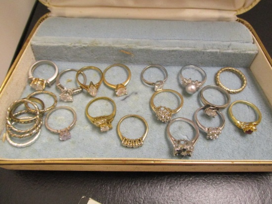 Lot of Rings- Costume, Sterling & Gold Filled