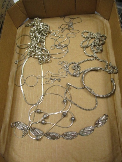 Lot of Sterling Silver & Silvertone Jewelry