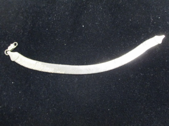 7 1/4" Sterling Silver Herringbone Bracelet